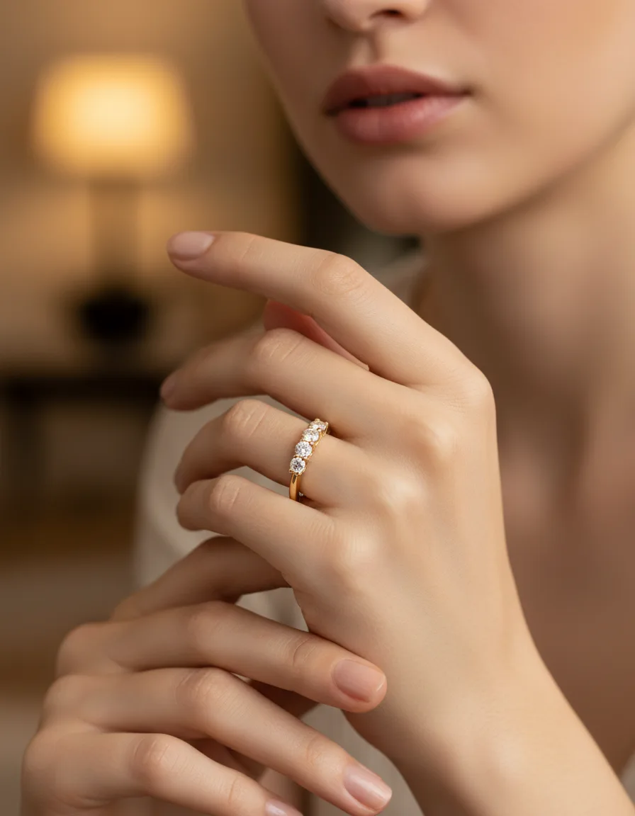 AI generated ecommerce model image for jewelry product